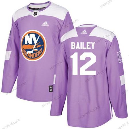 Adidas New York Islanders #12 Josh Bailey Violetti Aito Taistelee syöpää vastaan Ommeltu NHL Paita – Miesten