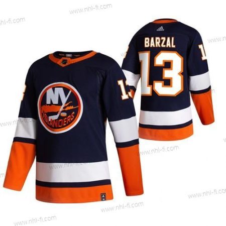 Adidas New York Islanders #13 Mathew Barzal Laivastonsininen Sininen 2020-21 Käänteinen Retro Vaihtopaita NHL Paita – Miesten