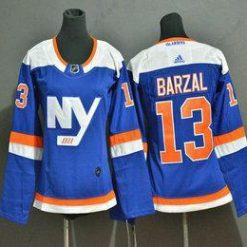 Adidas New York Islanders #13 Mathew Barzal New Sininen Kotiottelu 2019 Jääkiekko Ommeltu NHL Paita – Naisten