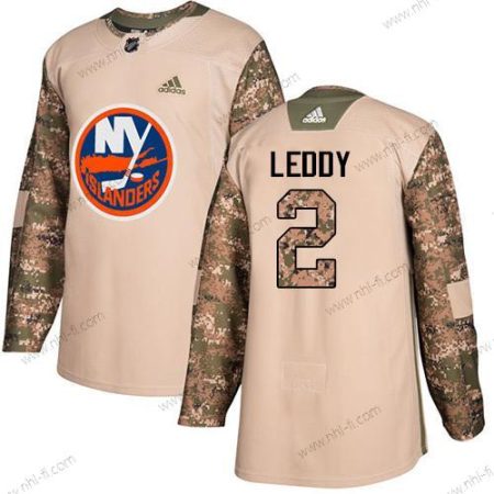 Adidas New York Islanders #2 Nick Leddy Maastokuvio Aito 2017 Veterans Day Ommeltu NHL Paita – Miesten