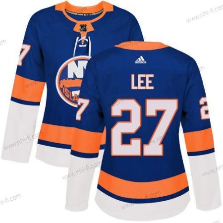 Adidas New York Islanders #27 Anders Lee Royal Sininen Kotiottelu Aito Ommeltu NHL Paita – Naisten