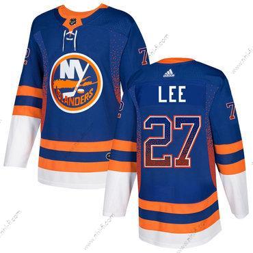 Adidas New York Islanders #27 Anders Lee Sininen Oranssi Valkoinen Royal Paita – Miesten