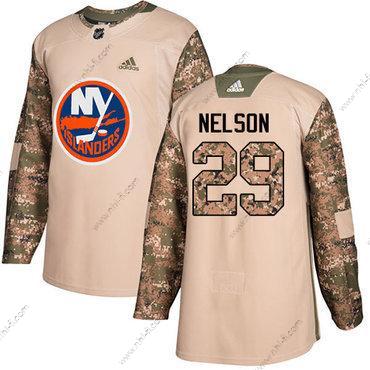 Adidas New York Islanders #29 Brock Nelson Maastokuvio Aito 2017 Veterans Day Ommeltu NHL Paita – Miesten