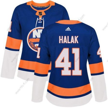 Adidas New York Islanders #41 Jaroslav Halak Royal Sininen Kotiottelu Aito Ommeltu NHL Paita – Naisten