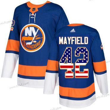 Adidas New York Islanders #42 Scott Mayfield Royal Sininen Aito USA Flag NHL Paita – Miesten