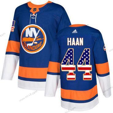 Adidas New York Islanders #44 Calvin De Haan Royal Sininen Kotiottelu Aito USA Flag Ommeltu NHL Paita – Miesten