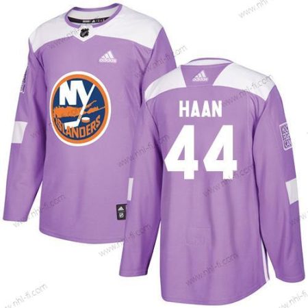 Adidas New York Islanders #44 Calvin De Haan Violetti Aito Taistelee syöpää vastaan Ommeltu NHL Paita – Miesten