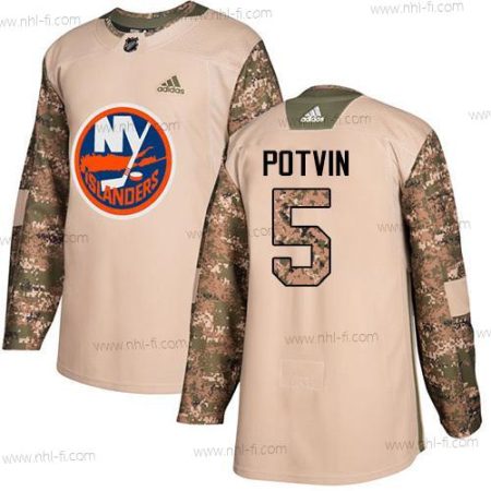 Adidas New York Islanders #5 Denis Potvin Maastokuvio Aito 2017 Veterans Day Ommeltu NHL Paita – Miesten