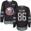 Adidas New York Islanders #86 Nikolay Kulemin Musta 1917-2017 100th Vuosipäivä Ommeltu NHL Paita – Miesten