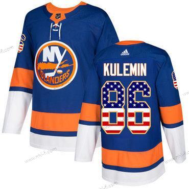 Adidas New York Islanders #86 Nikolay Kulemin Royal Sininen Kotiottelu Aito USA Flag Ommeltu NHL Paita – Miesten