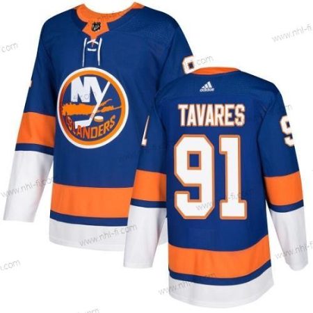 Adidas New York Islanders #91 John Tavares Royal Sininen Kotiottelu Aito Ommeltu NHL Paita – Miesten