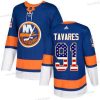 Adidas New York Islanders #91 John Tavares Royal Sininen Kotiottelu Aito USA Flag Ommeltu NHL Paita – Miesten