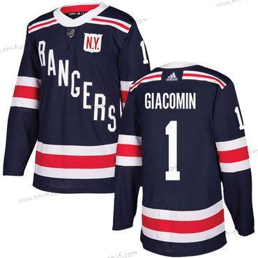 Adidas New York Rangers #1 Eddie Giacomin Laivastonsininen Sininen Aito 2018 Talvi Klassinen Ommeltu NHL Paita – Miesten