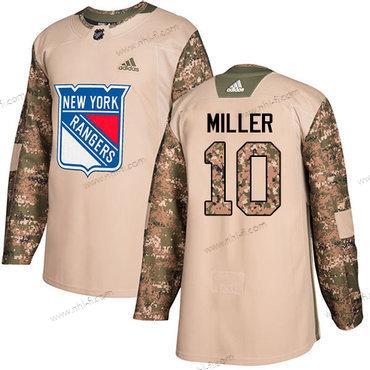 Adidas New York Rangers #10 J.T. Miller Maastokuvio Aito 2017 Veterans Day Ommeltu NHL Paita – Miesten