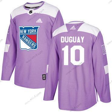 Adidas New York Rangers #10 Ron Duguay Violetti Aito Taistelee syöpää vastaan Ommeltu NHL Paita – Miesten