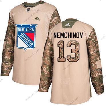 Adidas New York Rangers #13 Sergei Nemchinov Maastokuvio Aito 2017 Veterans Day Ommeltu NHL Paita – Miesten