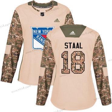 Adidas New York Rangers #18 Marc Staal Maastokuvio Aito 2017 Veterans Day Ommeltu NHL Paita – Naisten