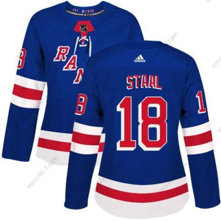 Adidas New York Rangers #18 Marc Staal Royal Sininen Kotiottelu Aito Ommeltu NHL Paita – Naisten