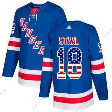 Adidas New York Rangers #18 Marc Staal Royal Sininen Kotiottelu Aito USA Flag Ommeltu NHL Paita – Miesten