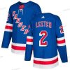 Adidas New York Rangers #2 Brian Leetch Royal Sininen Kotiottelu Aito Ommeltu NHL Paita – Miesten