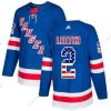 Adidas New York Rangers #2 Brian Leetch Royal Sininen Kotiottelu Aito USA Flag Ommeltu NHL Paita – Miesten