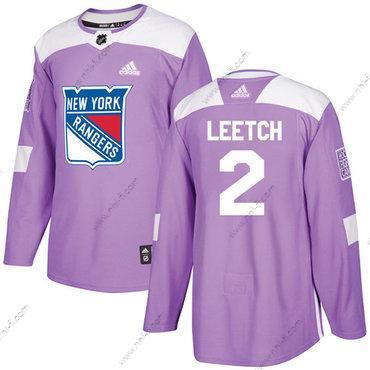 Adidas New York Rangers #2 Brian Leetch Violetti Aito Taistelee syöpää vastaan Ommeltu NHL Paita – Miesten