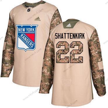 Adidas New York Rangers #22 Kevin Shattenkirk Maastokuvio Aito 2017 Veterans Day Ommeltu NHL Paita – Miesten