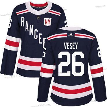 Adidas New York Rangers #26 Jimmy Vesey Laivastonsininen Sininen Aito 2018 Talvi Klassinen Ommeltu NHL Paita – Naisten