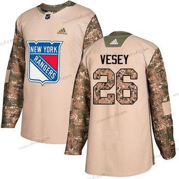 Adidas New York Rangers #26 Jimmy Vesey Maastokuvio Aito 2017 Veterans Day Ommeltu NHL Paita – Miesten