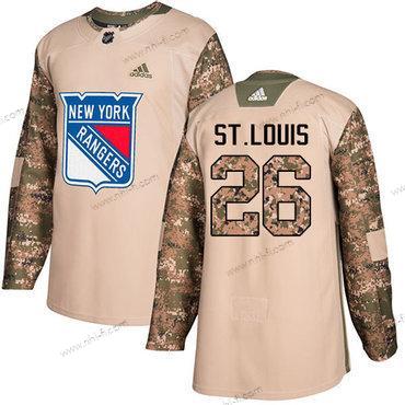 Adidas New York Rangers #26 Martin St.Louis Maastokuvio Aito 2017 Veterans Day Ommeltu NHL Paita – Miesten