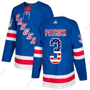 Adidas New York Rangers #3 James Patrick Royal Sininen Kotiottelu Aito USA Flag Ommeltu NHL Paita – Miesten