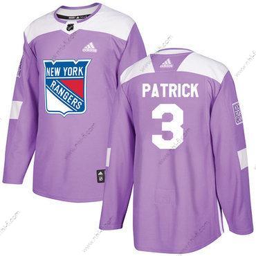 Adidas New York Rangers #3 James Patrick Violetti Aito Taistelee syöpää vastaan Ommeltu NHL Paita – Miesten