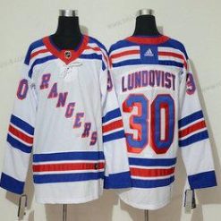 Adidas New York Rangers #30 Henrik Lundqvist Valkoinen Ommeltu NHL Paita – Miesten