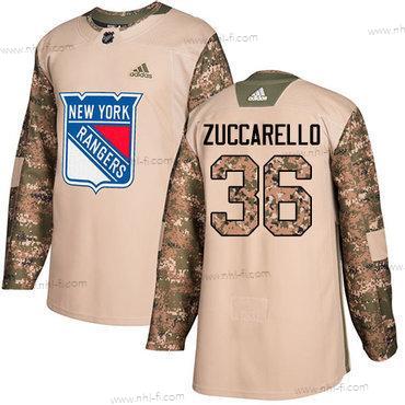 Adidas New York Rangers #36 Mats Zuccarello Maastokuvio Aito 2017 Veterans Day Ommeltu NHL Paita – Miesten