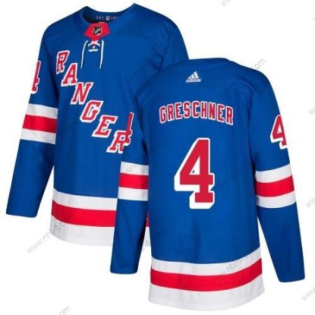 Adidas New York Rangers #4 Ron Greschner Royal Sininen Kotiottelu Aito Ommeltu NHL Paita – Miesten