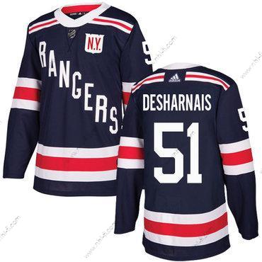 Adidas New York Rangers #51 David Desharnais Laivastonsininen Sininen Aito 2018 Talvi Klassinen Ommeltu NHL Paita – Miesten