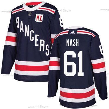 Adidas New York Rangers #61 Rick Nash Laivastonsininen Sininen Aito 2018 Talvi Klassinen Ommeltu NHL Paita – Miesten