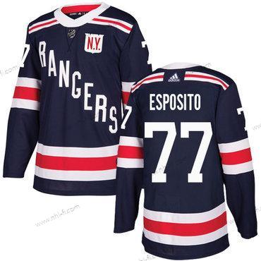 Adidas New York Rangers #77 Phil Esposito Laivastonsininen Sininen Aito 2018 Talvi Klassinen Ommeltu NHL Paita – Miesten