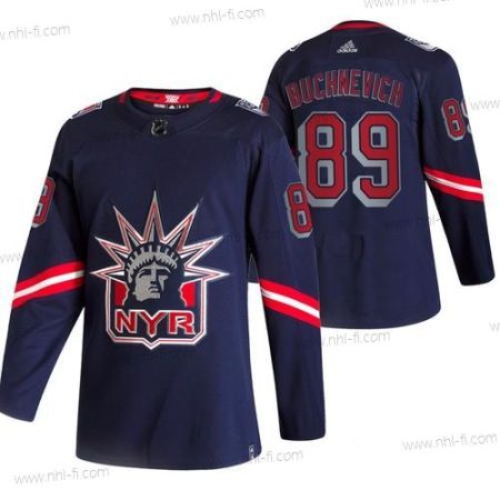 Adidas New York Rangers #89 Pavel Buchnevich Laivastonsininen 2020-21 Käänteinen Retro Vaihtopaita NHL Paita – Miesten