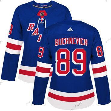 Adidas New York Rangers #89 Pavel Buchnevich Royal Sininen Kotiottelu Aito Ommeltu NHL Paita – Naisten