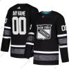 Adidas New York Rangers Räätälöidyt Musta 2019 NHL All-Star Game Parley Aito Paita – Miesten