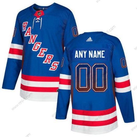 Adidas New York Rangers Räätälöidyt Sininen Paita – Miesten