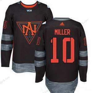 Adidas North Amerikka Jääkiekko #10 J T Miller Musta 2016 World Cup Of Jääkiekko Ommeltu WCH Game Paita – Miesten