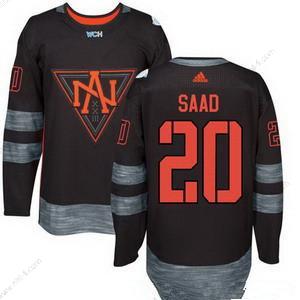 Adidas North Amerikka Jääkiekko #20 Brandon Saad Musta 2016 World Cup Of Jääkiekko Ommeltu WCH Game Paita – Miesten