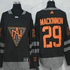 Adidas North Amerikka Jääkiekko #29 Nathan Mackinnon Musta 2016 World Cup Of Jääkiekko Ommeltu WCH Game Paita – Miesten