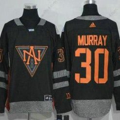 Adidas North Amerikka Jääkiekko #30 Matt Murray Musta 2016 World Cup Of Jääkiekko Ommeltu WCH Game Paita – Miesten