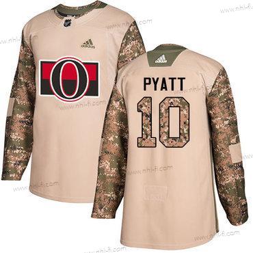 Adidas Ottawa Senators #10 Tom Pyatt Maastokuvio Aito 2017 Veterans Day Ommeltu NHL Paita – Miesten