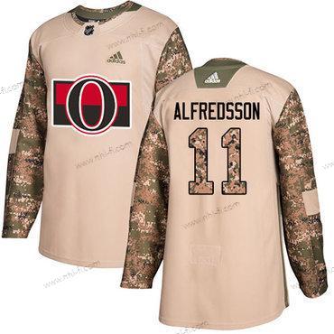 Adidas Ottawa Senators #11 Daniel Alfredsson Maastokuvio Aito 2017 Veterans Day Ommeltu NHL Paita – Miesten