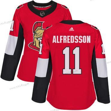 Adidas Ottawa Senators #11 Daniel Alfredsson Punainen Kotiottelu Aito Ommeltu NHL Paita – Naisten