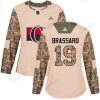 Adidas Ottawa Senators #19 Derick Brassard Maastokuvio Aito 2017 Veterans Day Ommeltu NHL Paita – Naisten